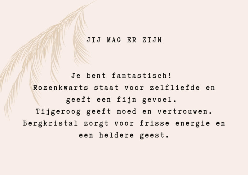 Affirmatie Armbandje - Jij mag er zijn!