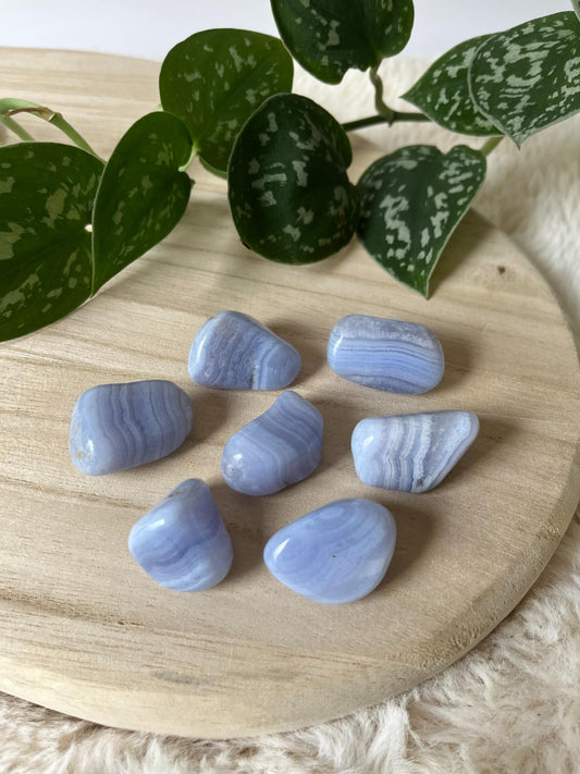 Blue Lace Agaat Trommelsteen