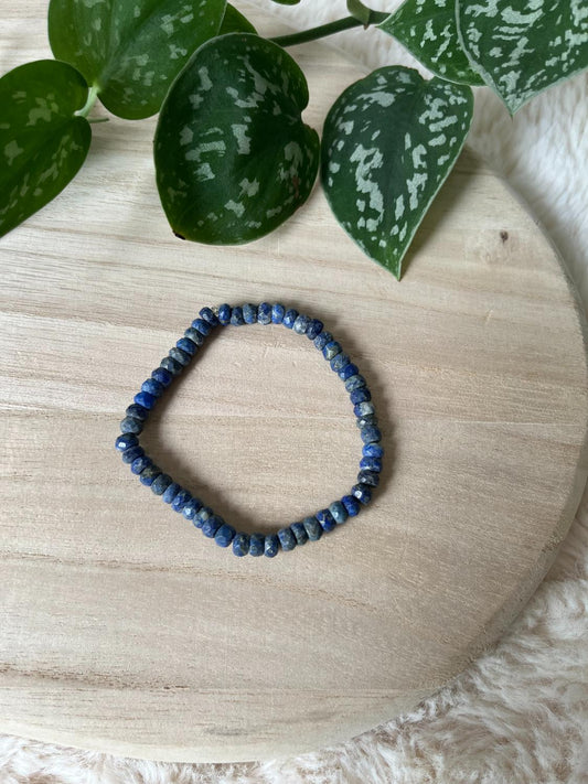 Lapis Lazuli Facet Armband AA Kwaliteit – 6 mm