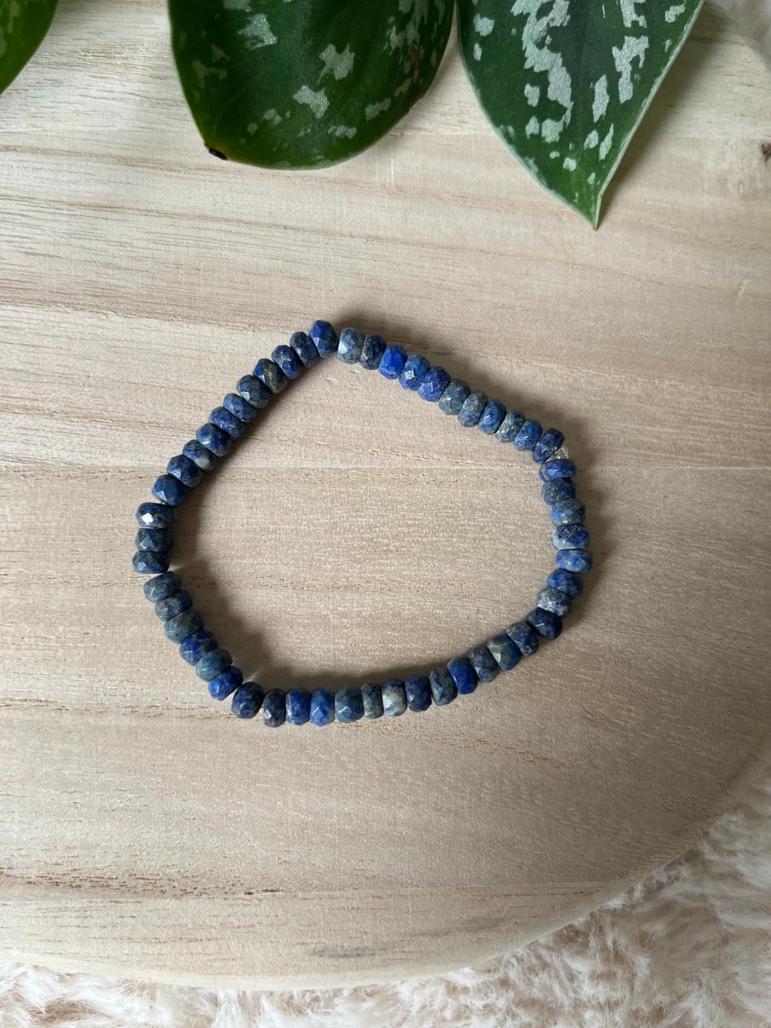 Lapis Lazuli Facet Armband AA Kwaliteit – 6 mm