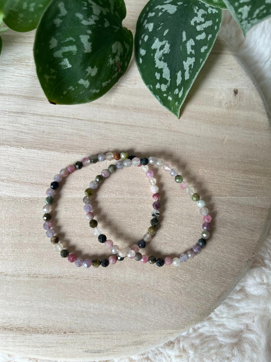 Toermalijn Mix Armband – 4 mm