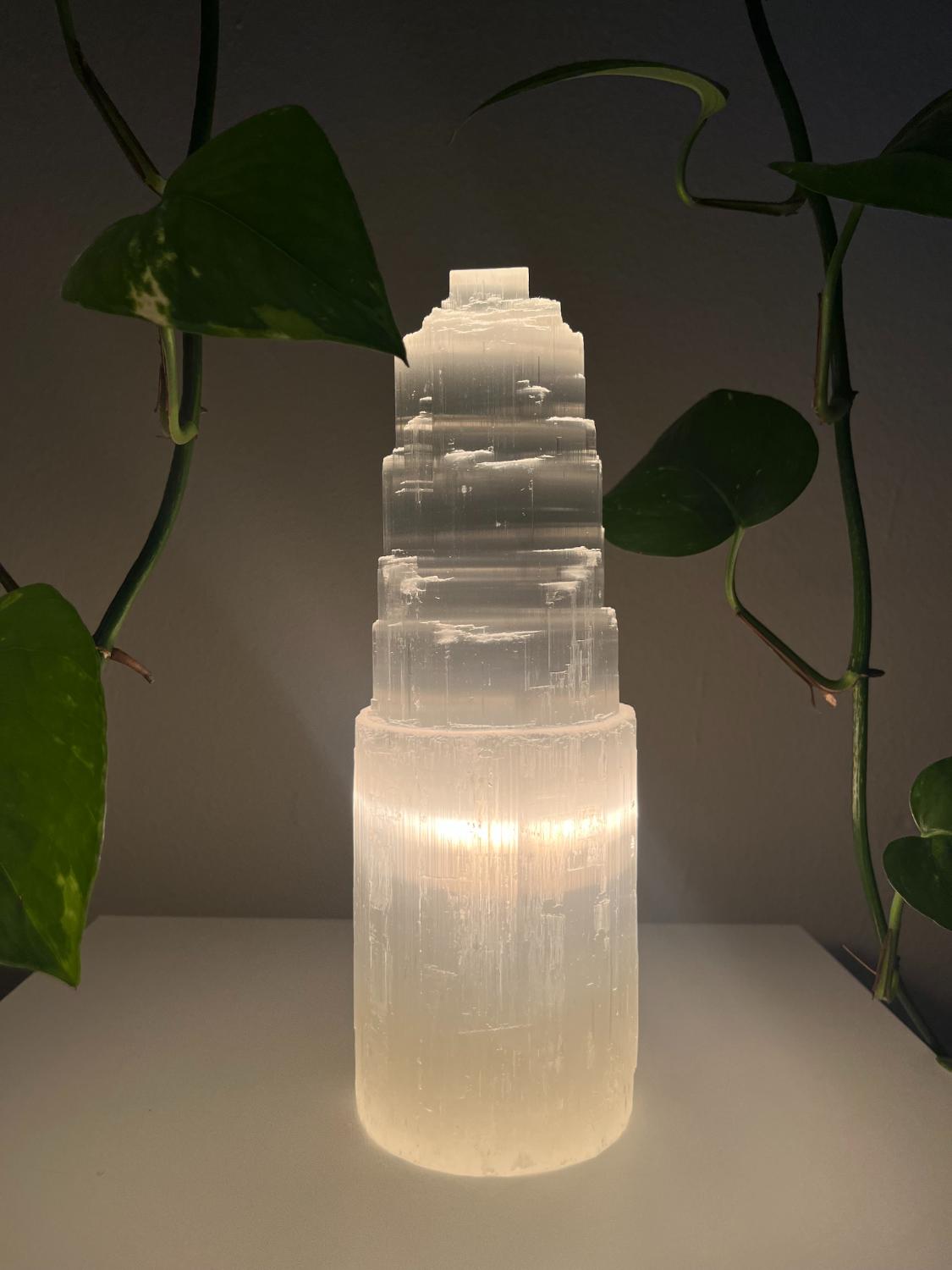 Seleniet Lamp Toren - 25 cm