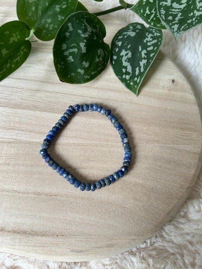 Lapis Lazuli Facet Armband AA Kwaliteit – 6 mm