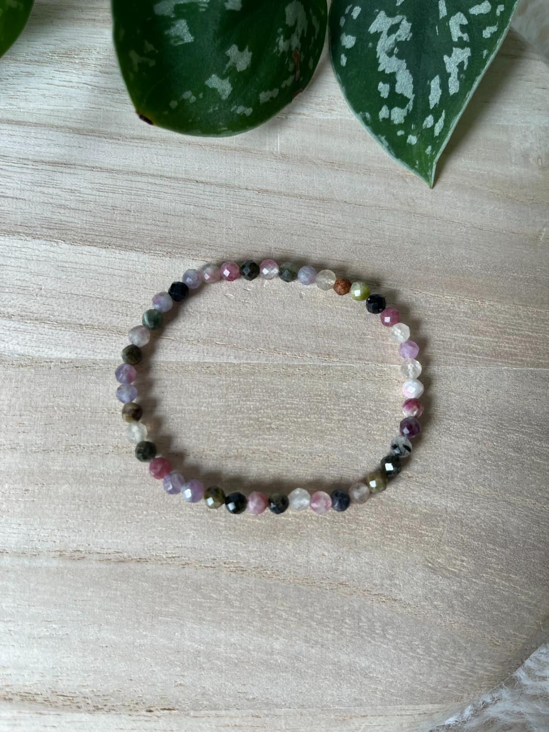 Toermalijn Mix Armband – 4 mm