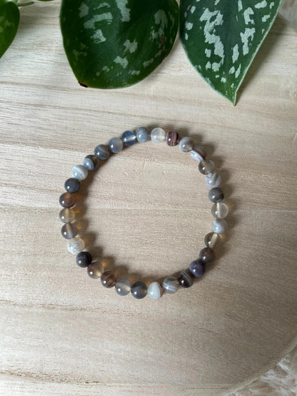 Botswana Agaat Kogelarmband – 6 mm
